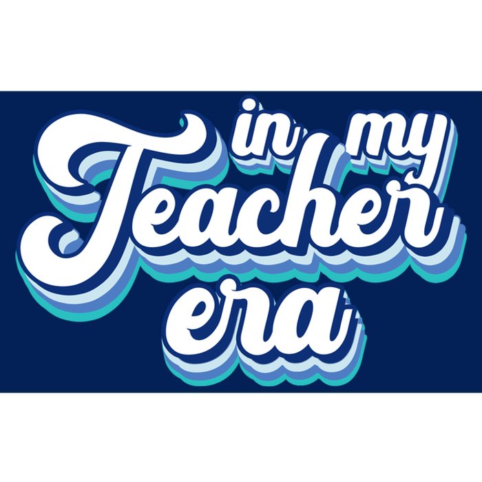 In My Teacher Era Retro Style Bumper Sticker