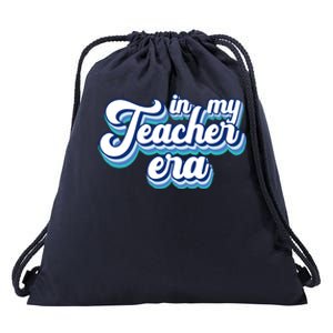 In My Teacher Era Retro Style Drawstring Bag