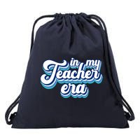 In My Teacher Era Retro Style Drawstring Bag
