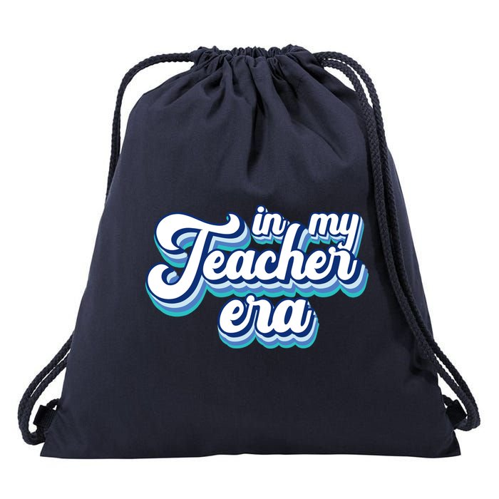 In My Teacher Era Retro Style Drawstring Bag