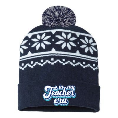 In My Teacher Era Retro Style USA-Made Snowflake Beanie