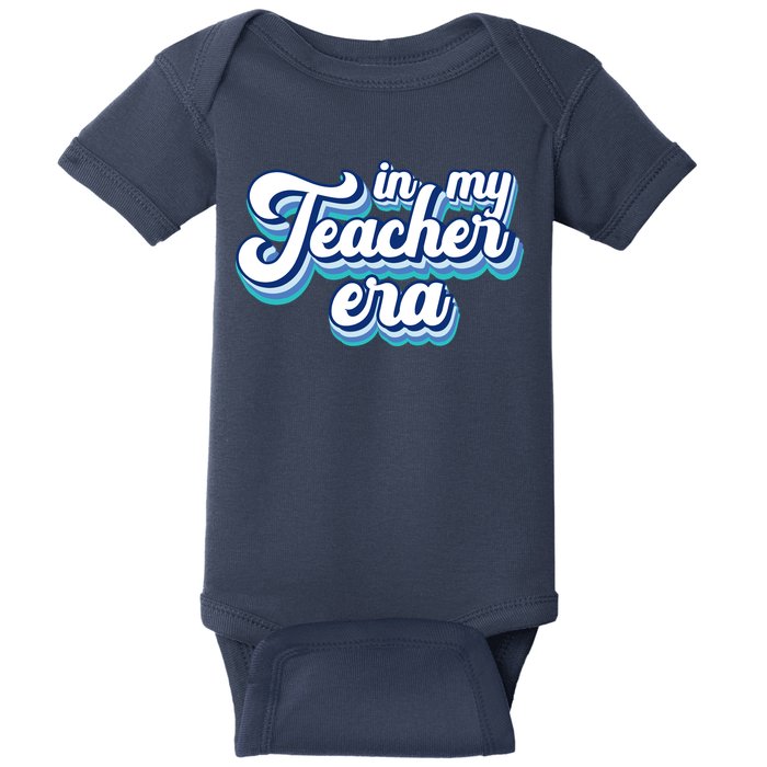 In My Teacher Era Retro Style Baby Bodysuit