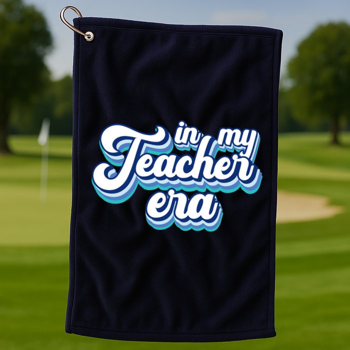 In My Teacher Era Retro Style Golf Towel