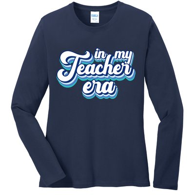 In My Teacher Era Retro Style Ladies Long Sleeve Shirt