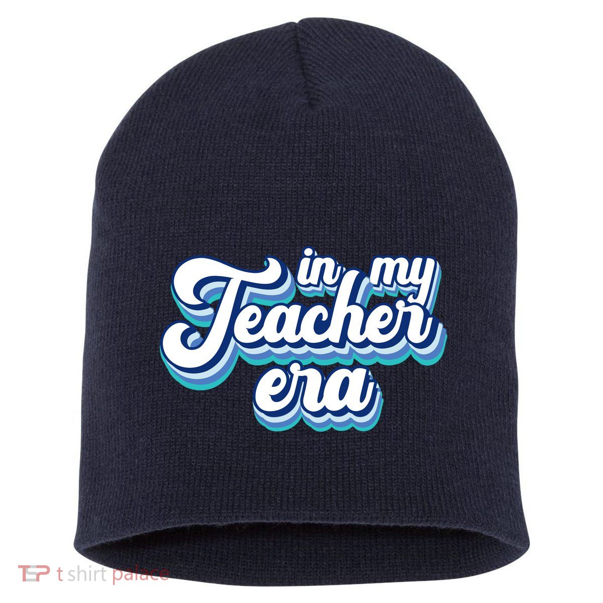 In My Teacher Era Retro Style Short Acrylic Beanie