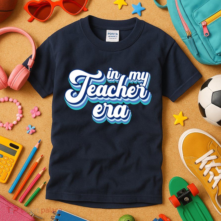 In My Teacher Era Retro Style Kids T-Shirt