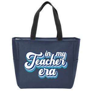 In My Teacher Era Retro Style Zip Tote Bag