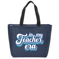 In My Teacher Era Retro Style Zip Tote Bag