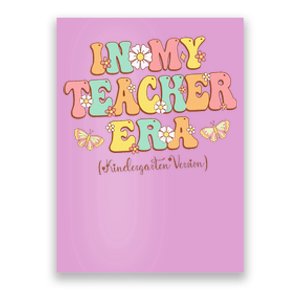 In My Teacher Era Kindergarten Version Retro Back To School Poster