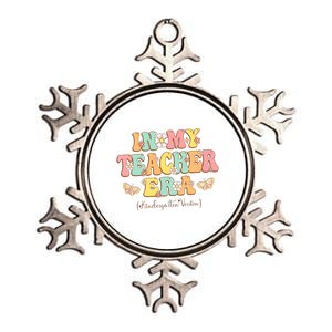 In My Teacher Era Kindergarten Version Retro Back To School Metallic Star Ornament