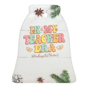 In My Teacher Era Kindergarten Version Retro Back To School Ceramic Bell Ornament