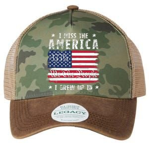 I Miss The America I Grew Up In American Since 1776 Patriotic US Constitution Legacy Tie Dye Trucker Hat