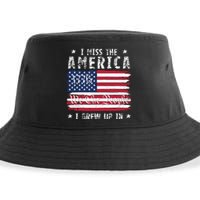 I Miss The America I Grew Up In American Since 1776 Patriotic US Constitution Sustainable Bucket Hat