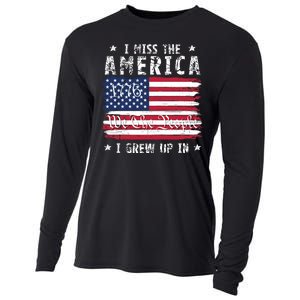 I Miss The America I Grew Up In American Since 1776 Patriotic US Constitution Cooling Performance Long Sleeve Crew