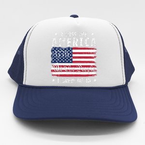 I Miss The America I Grew Up In American Since 1776 Patriotic US Constitution Trucker Hat