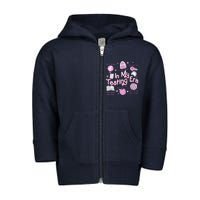 In My Testing Era Teachers Student Rock The Test Testing Day Toddler Zip Fleece Hoodie