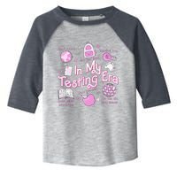 In My Testing Era Teachers Student Rock The Test Testing Day Toddler Fine Jersey T-Shirt