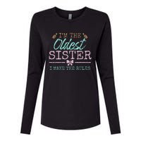 I make the rules Oldest Adult 3 Sisters Matching Sibling Fun Womens Cotton Relaxed Long Sleeve T-Shirt