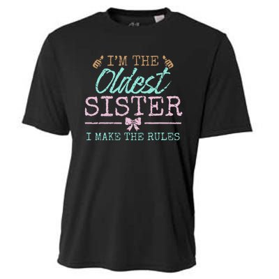 I make the rules Oldest Adult 3 Sisters Matching Sibling Fun Cooling Performance Crew T-Shirt