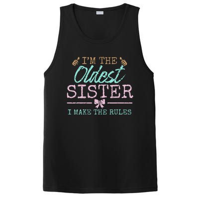 I make the rules Oldest Adult 3 Sisters Matching Sibling Fun PosiCharge Competitor Tank