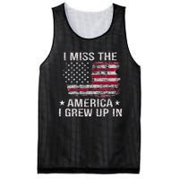 I Miss The America I Grew Up In Vintage American Usa Flag Mesh Reversible Basketball Jersey Tank