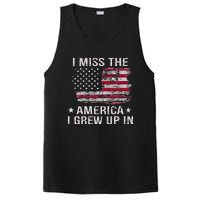 I Miss The America I Grew Up In Vintage American Usa Flag PosiCharge Competitor Tank