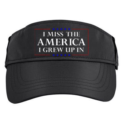 I Miss The America I Grew Up In American Flag Adult Drive Performance Visor