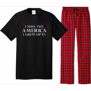 I Miss The America I Grew Up In American Flag Pajama Set