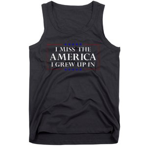 I Miss The America I Grew Up In American Flag Tank Top