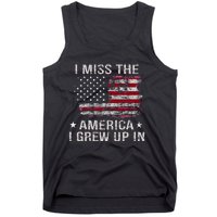 I Miss The America I Grew Up In American Usa Flag Vintage Tank Top