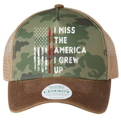 I Miss The America I Grew Up In Legacy Tie Dye Trucker Hat