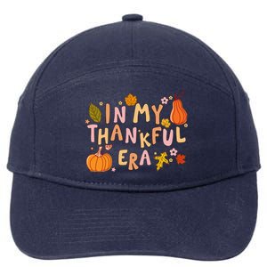 In My Thankful Era Halloween Friend Sister Halloween Meaningful Gift 7-Panel Snapback Hat