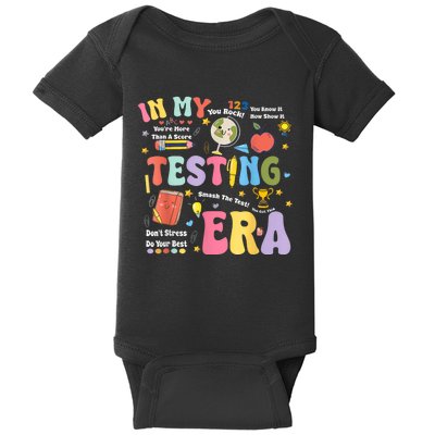 In My Testing Era Motivational Testing Day Funny Teacher Baby Bodysuit