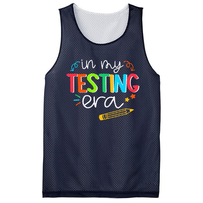 In My Testing Era Motivation Test Day Testing Women Teachers Mesh Reversible Basketball Jersey Tank