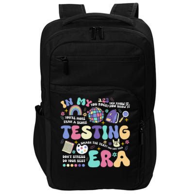 In My Testing Era School Day Teacher Student Rock The Test Impact Tech Backpack