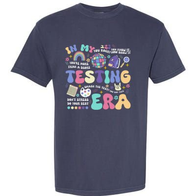 In My Testing Era School Day Teacher Student Rock The Test Garment-Dyed Heavyweight T-Shirt