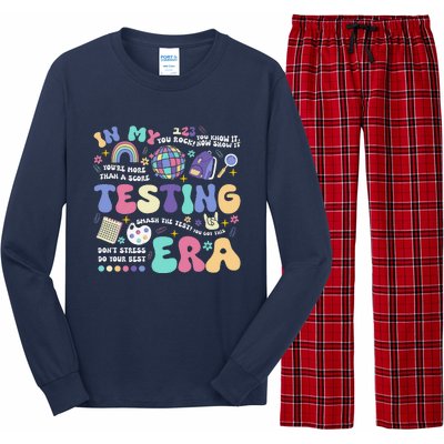 In My Testing Era School Day Teacher Student Rock The Test Long Sleeve Pajama Set