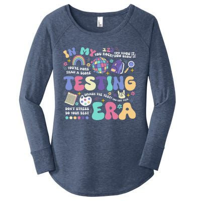 In My Testing Era School Day Teacher Student Rock The Test Women's Perfect Tri Tunic Long Sleeve Shirt