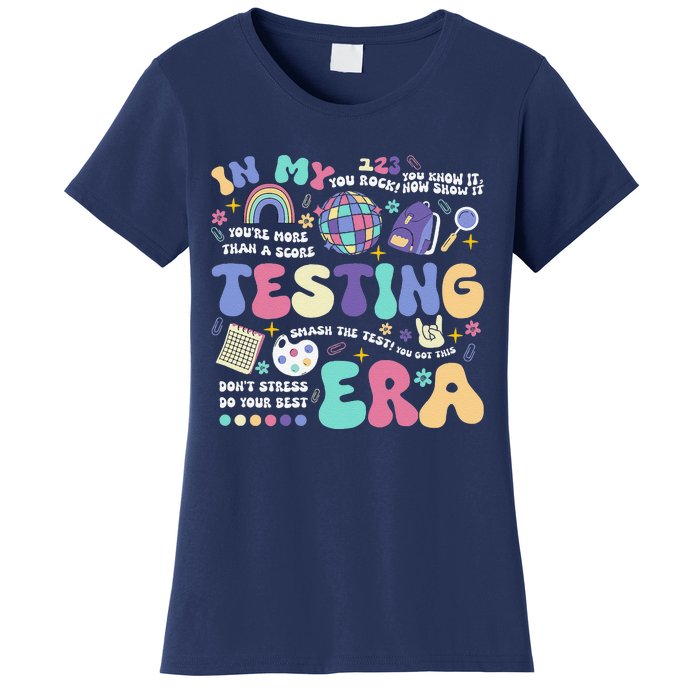 In My Testing Era School Day Teacher Student Rock The Test Women's T-Shirt