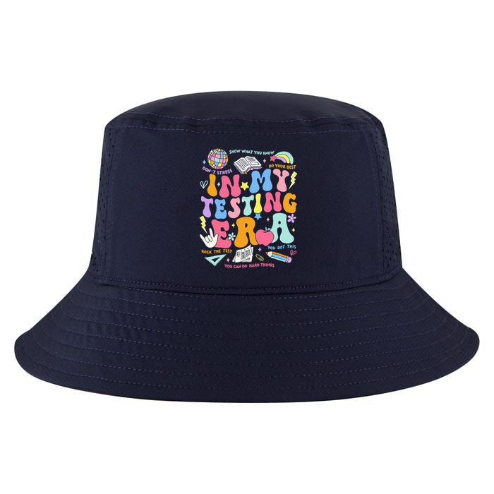 In My Testing Era Teachers Student Rock The Test Testing Day Cool Comfort Performance Bucket Hat