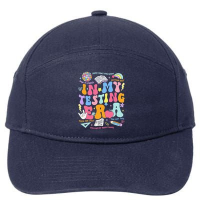 In My Testing Era Teachers Student Rock The Test Testing Day 7-Panel Snapback Hat