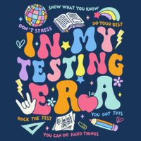In My Testing Era Teachers Student Rock The Test Testing Day Drawstring Bag