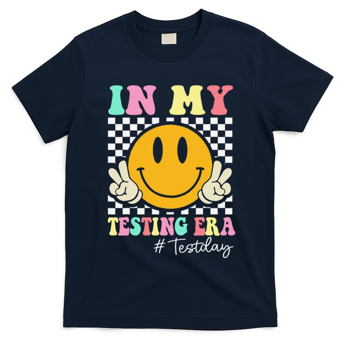In My Testing Era Retro Smile Teacher Testing Test Day T-Shirt