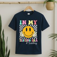 In My Testing Era Retro Smile Teacher Testing Test Day T-Shirt