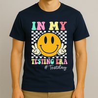 In My Testing Era Retro Smile Teacher Testing Test Day T-Shirt