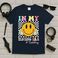 In My Testing Era Retro Smile Teacher Testing Test Day T-Shirt