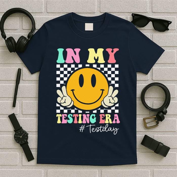 In My Testing Era Retro Smile Teacher Testing Test Day T-Shirt