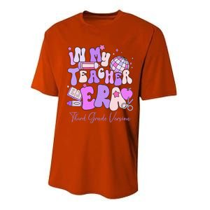 In My Teacher Era 3rd Grade Version 3rd Grade Teacher Era Performance Sprint T-Shirt