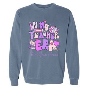 In My Teacher Era 3rd Grade Version 3rd Grade Teacher Era Garment-Dyed Sweatshirt