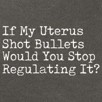 If My Uterus Shot Bullets Would You Stop Regulating It Feminist Cotton Canvas Backpack